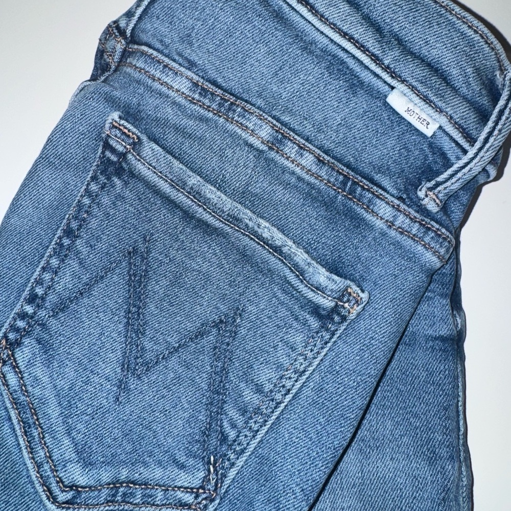 MOTHER High Rise Blue Jeans - Picture 4 of 6